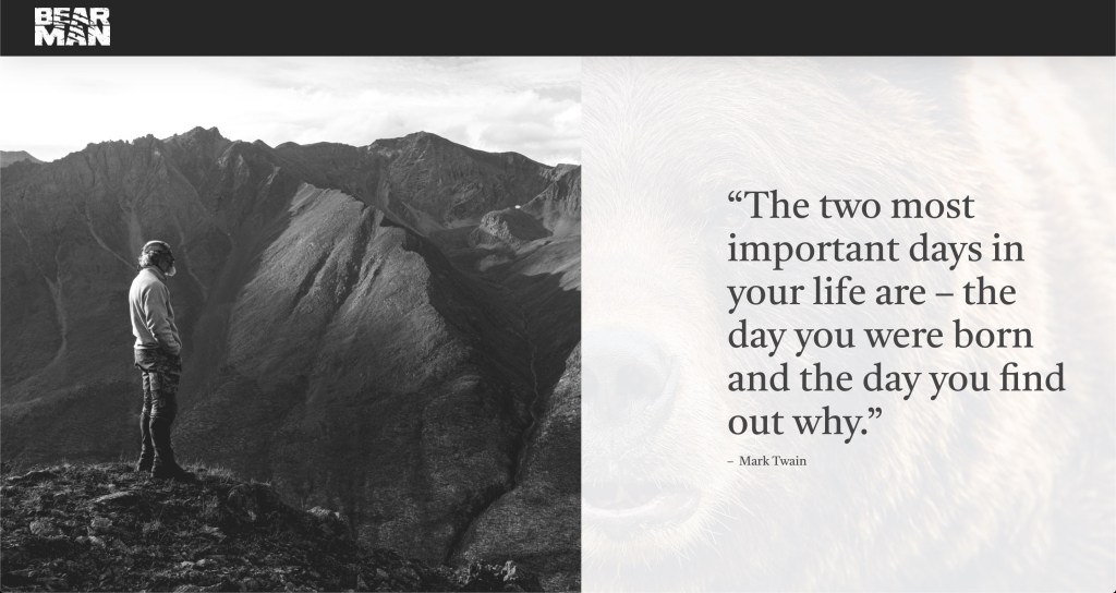 Mauled by a Grizzly – bleeding out – became New&nbsp;Beginning