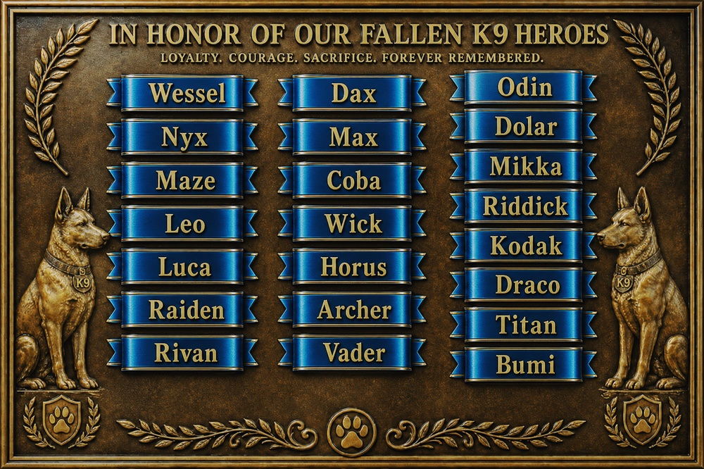 List of Fallen K9 Police Officers.